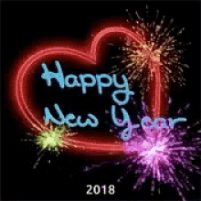 Happy New Year Fireworks GIF - Happy New Year Fireworks Animated Text GIFs