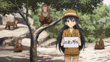 hibiki ganaha idolmaster anime funny macaque