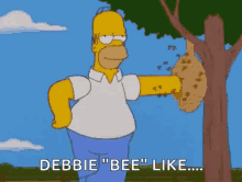 Bees Homer GIF - Bees Homer Homer Simpson GIFs