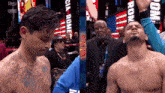 a man in a boxing ring with the word fatal fury on the screen