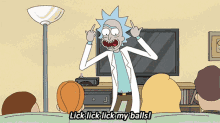 Rick And Morty Lick Lick Lick Ma Balls GIF - Rick And Morty Lick Lick Lick Ma Balls Funny Rick And Morty Memes GIFs