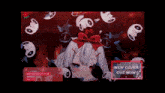 a girl with a red bow on her head is surrounded by ghosts and says " new cover out now "