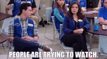 Superstore Amy Sosa GIF - Superstore Amy Sosa People Are Trying To Watch GIFs