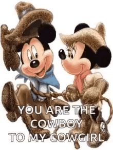 mickey and minnie you are my cowboy disney