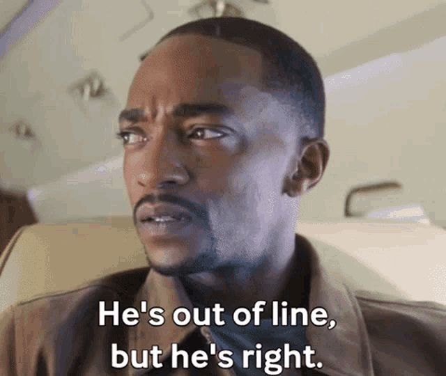 Out Of Line Anthony Mackie GIF - Out Of Line Anthony Mackie Sam Wilson -  Discover & Share GIFs