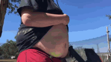 Belly Paintball GIF