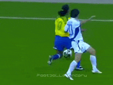 a soccer player with the number 8 on his shirt