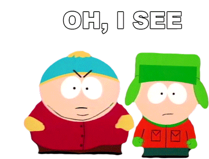 Oh I See Eric Cartman Sticker - Oh I See Eric Cartman Kyle Broflovski Stickers