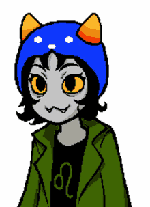 nepeta talksprite nepeta talksprite cute cat lady with blue hat cute