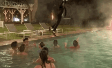 Pool Party Jump GIF - Pool Party Jump Dive GIFs