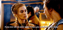 Game Of Thrones If You Ever Call Me Sister Again GIF - Game Of Thrones If You Ever Call Me Sister Again Sleep GIFs