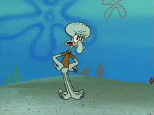 squidward from spongebob squarepants has a big belly