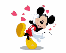 Mickey Mouse Blushing GIF - Mickey Mouse Blushing Aw Shucks GIFs
