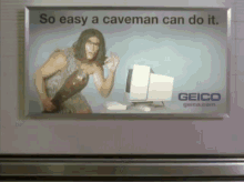 Caveman GIF - Geico So Easy A Caveman Can Do GIFs