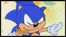 No Sonic GIF - No Sonic Thats GIFs
