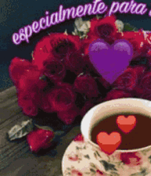 Red Heart Roses GIF