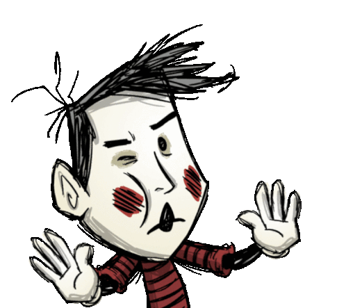 Wes Dont Starve Wes Sticker - Wes Dont Starve Wes Wes Mime Stickers