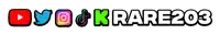 a logo that says ' ovo j k rare203 ' on a white background