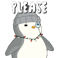 Please Penguin Sticker - Please Penguin Come On Stickers
