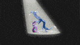 a cartoon drawing of a dragon and a pony