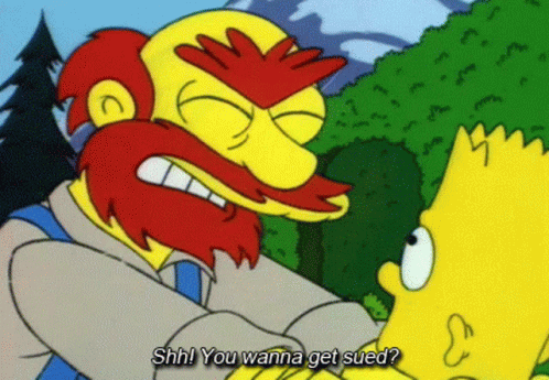 Simpsons Shh GIF - Simpsons Shh You Wanna Get Sued - Gif's ontdekken en ...