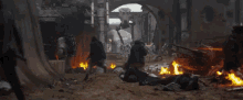 Rogue One Fight Scene GIF - Rogue One Fight Scene Walkers GIFs