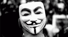 Anonymous Mask On Head GIF