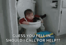 Baby Stuck GIF - Baby Stuck Toilet GIFs