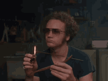 Hyde Lighting Incense - That 70'S Show GIF - That70s Show Seventies Hyde GIFs