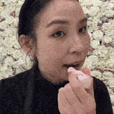 Apply Lipstick Tina Yong GIF - Apply Lipstick Tina Yong Putting On Lipstick GIFs