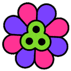 Flower Bonnaroo Sticker - Flower Bonnaroo Colorful Flower Stickers