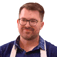 Smiling Andrew Sticker - Smiling Andrew The Great Canadian Baking Show Stickers