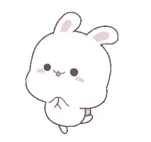 bunny cute kawaii clap good job