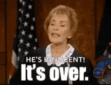 Judge Judy Its Over GIF