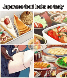 a collage of japanese food looks so tasty