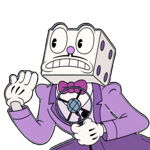Cut That Out King Dice Sticker - Cut That Out King Dice The Cuphead Show Stickers