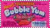 a bubble gum wrapper with a picture of strawberries on it