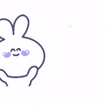 drawing rabbit sketch heart loving
