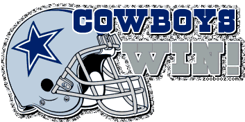Cowboys Win Glitter Sticker - Cowboys Win Glitter Football Stickers