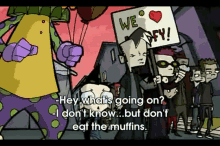 Don'T Eat The Muffins GIF - Invaderzim Nickelodeon Girlwhocriedgnome GIFs