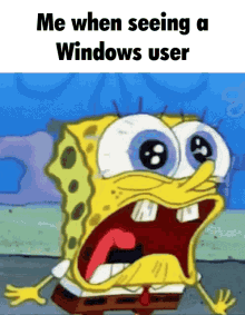 linux windows spongebob arch arch btw