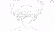 a drawing of a person wearing headphones with the words begining of a loop at the bottom
