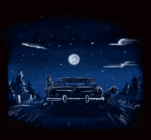 Night Car GIF - Night Car Moon GIFs