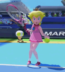 Princess Peach Nintendo GIF - Princess Peach Nintendo Tennis GIFs