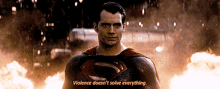 Superman Violence Doesnt Solve Everything GIF - Superman Violence Doesnt Solve Everything Batman V Superman GIFs