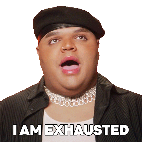 I Am Exhausted Kandy Muse Sticker - I Am Exhausted Kandy Muse Rupaul’s Drag Race All Stars Stickers