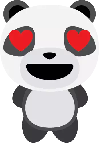 Love Panda Love Sticker - Love Panda Love Love You Stickers