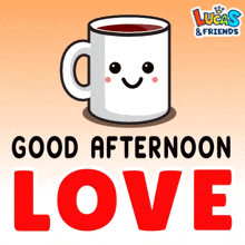 good afternoon love coffee good noon happy day greeting