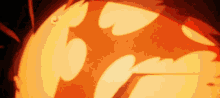 a cartoon drawing of a pumpkin with a flame coming out of it 's mouth .