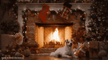Merry Christmas Fire GIF